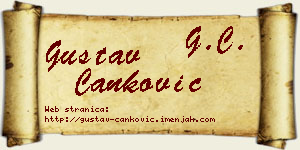Gustav Čanković vizit kartica